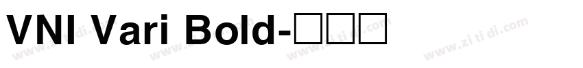 VNI Vari Bold字体转换